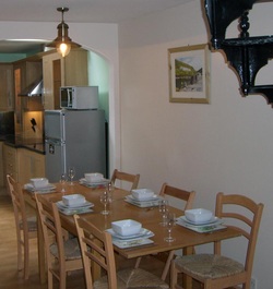 Self Catering Accommodation Boscastle , dining area