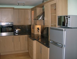 Fully equipped self catering kitchen in the Old Oil House , Boscastle
